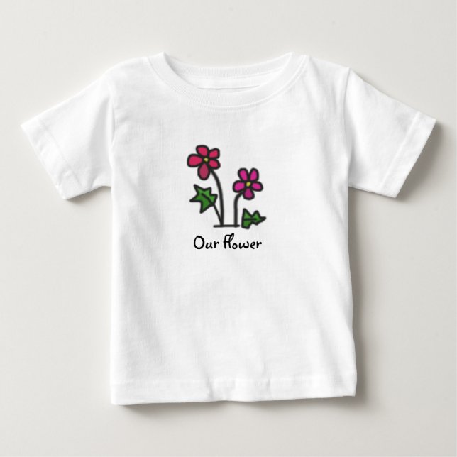 Mjuka blommarosor med text tröja (Framsida)