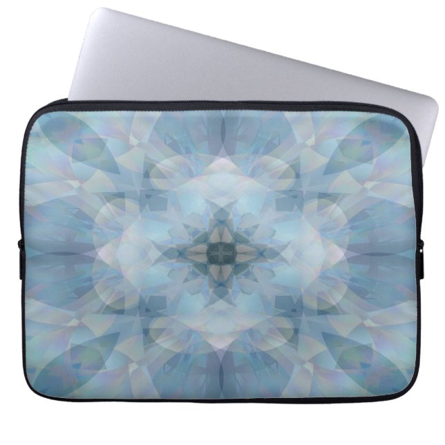 Mjuka blommor laptop sleeve (Framsidan)