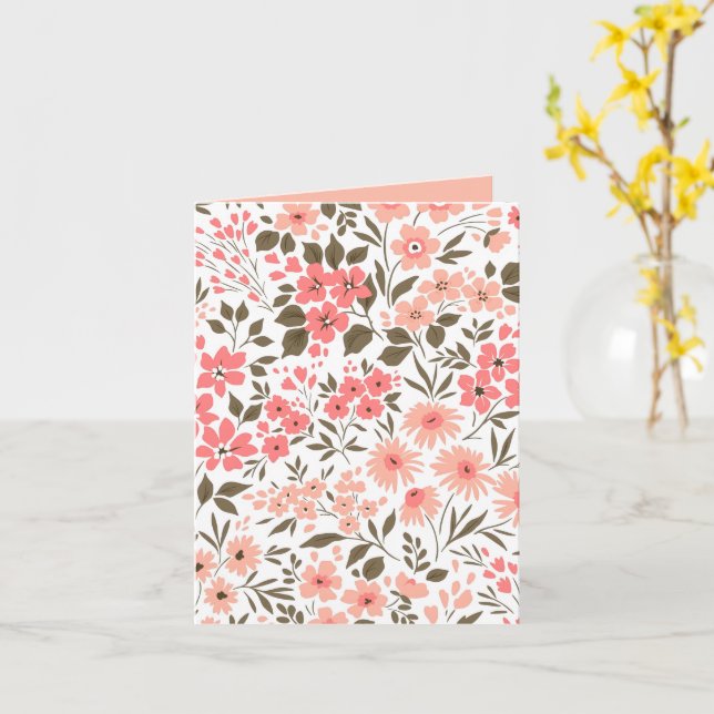 Mjuka blomsterdrömmar kort (Gul blomma)
