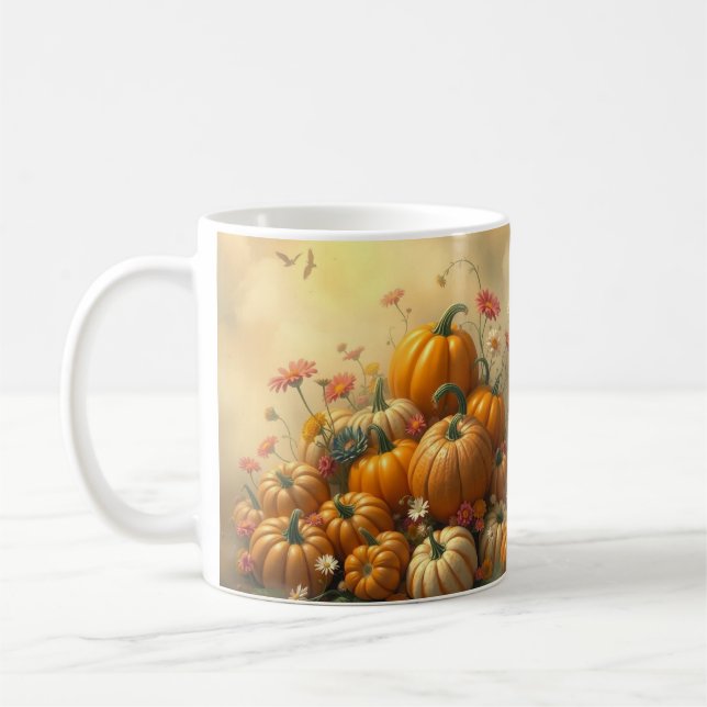 Mjuka blomsterpumpor kaffemugg (Vänster)