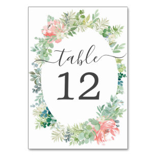 Mjuka Bordsnummer i Bröllop