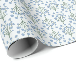 Mjuka Botaniska Vinor   Elegant Dammig Blåklocka Presentpapper