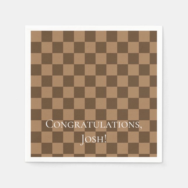 Mjuka chokladkvadrater pappersservett (Framsidan)