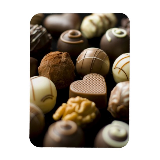 Mjuka chokladpraliner magnet (Vertikal)