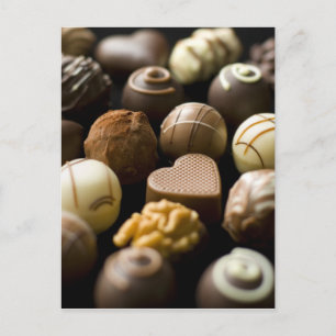 Mjuka chokladpraliner vykort