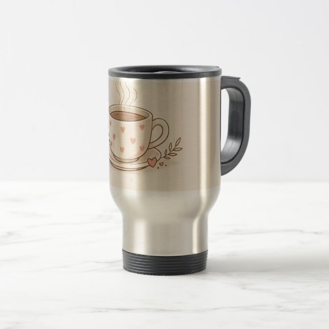 Mjuka dagar, mysiga tankar - Söt kaffekopp konst (Framsida höger)