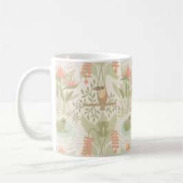 Mjuka djungelgrodor & fåglar kaffemugg