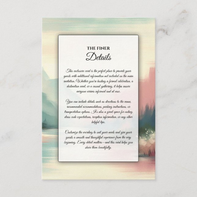 Mjuka ekon från bergen tilläggskort (Framsida)