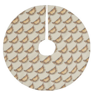 Mjuka Empanadas Spansk latinamerikanska bakgård Julgransmatta Borstad Polyester