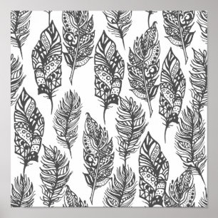 Mjuka fjädrar Doodle 2 Poster