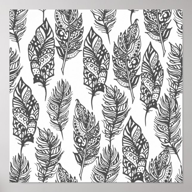 Mjuka fjädrar Doodle 2 Poster (Framsidan)