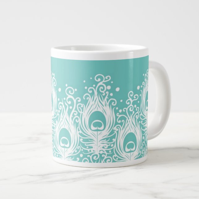 Mjuka fjädrar jumbo mugg (Framsida höger)