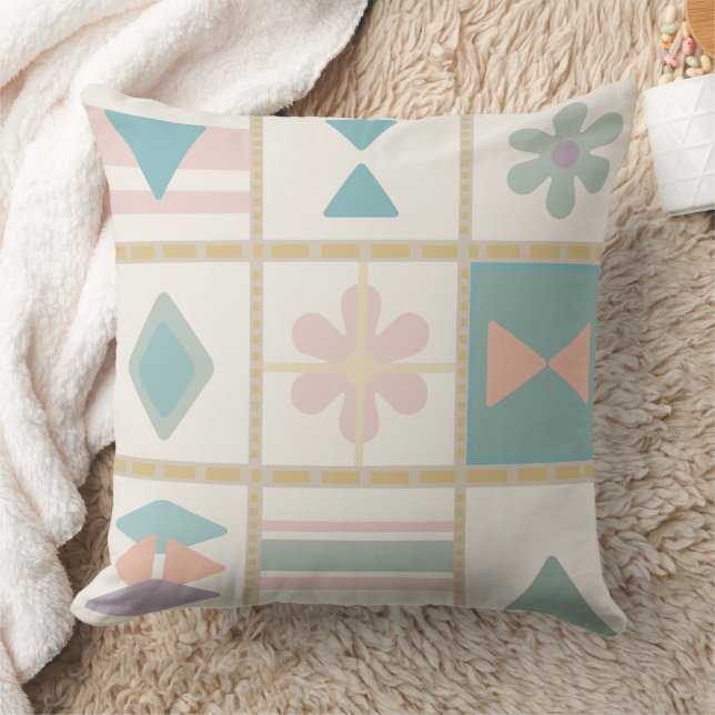 Mjuka Folk Tiles Kudde (Filt)