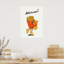 Mjuka frites poster