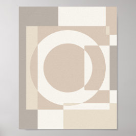 Mjuka Geometriska Block – Enkla och Slick Poster