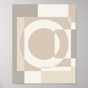 Mjuka Geometriska Block – Enkla och Slick Poster