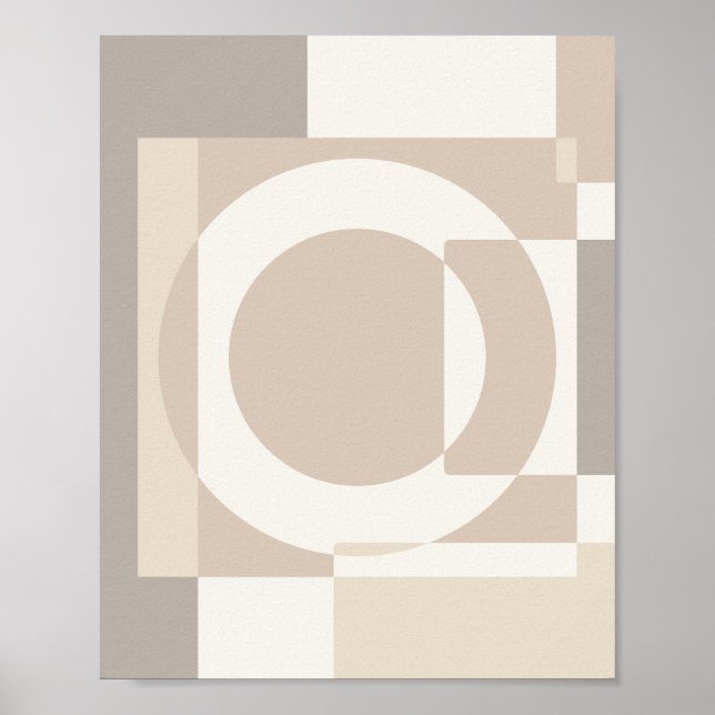 Mjuka Geometriska Block – Enkla och Slick Poster (Framsidan)