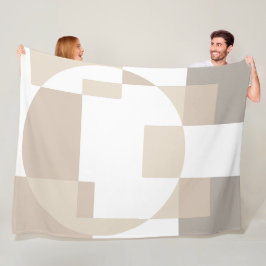 Mjuka geometriska block – Enkla och snygga Fleecefilt