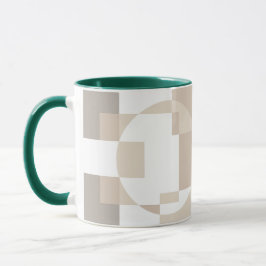 Mjuka geometriska block – Enkla och snygga Mugg