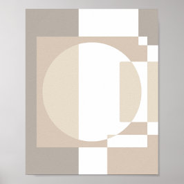 Mjuka geometriska block – Enkla och snygga Poster