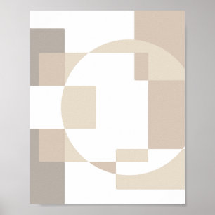 Mjuka geometriska block – Enkla och snygga Poster