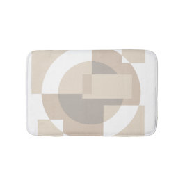 Mjuka Geometriska Block – Neutral Abstrakt Geometr Badrumsmatta