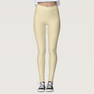 Mjuka gula boho-leggings leggings