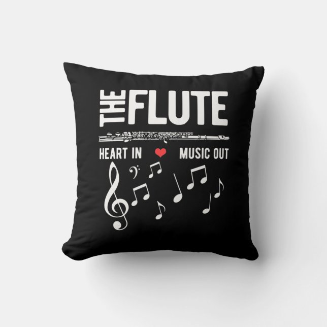 Mjuka hjärtan i musik ut kudde (Framsida)