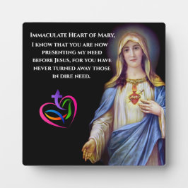 Mjuka hjärtat av Mary Plaque