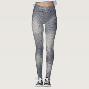 Mjuka höjdkurvor – Gråskala Leggings