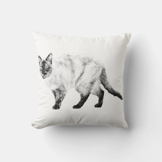 Mjuka hörn, mysig kattkudde kudde (Framsida)