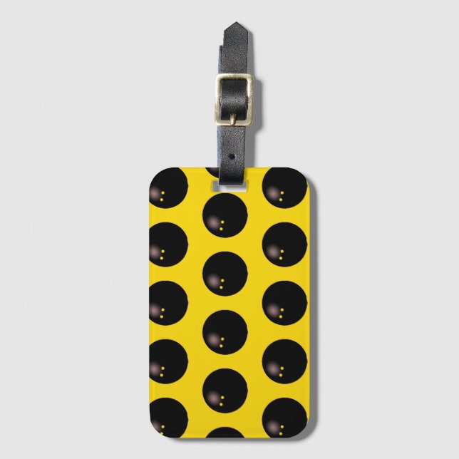 Mjuka idéer i Squash Player Bagagebricka (Framsida vertikal)