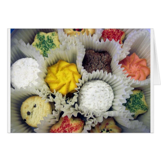 Mjuka kakor hälsningskort (Framsidan Horizontal)