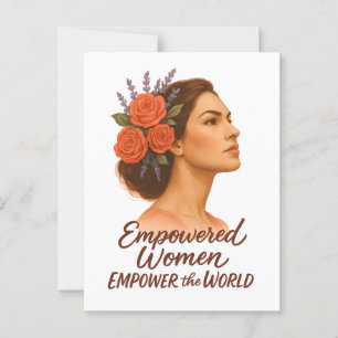 Mjuka kvinnor med Blommigt Vykort