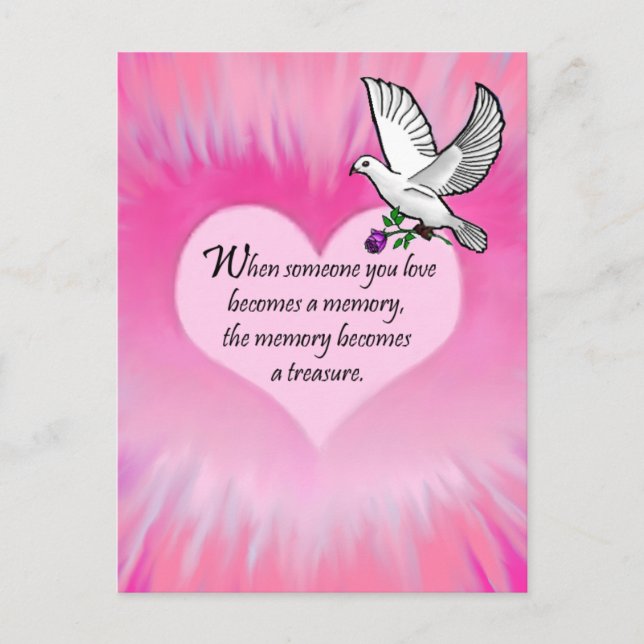 Mjuka minnen, fåglar vykort (Framsida)