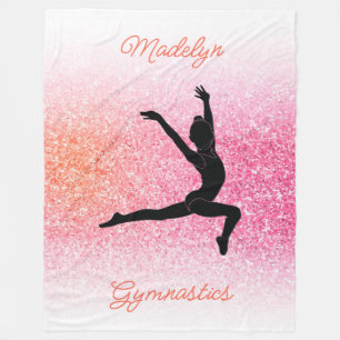Mjuka, Mysiga, Personlig Rosa Tangerine Fleecefilt