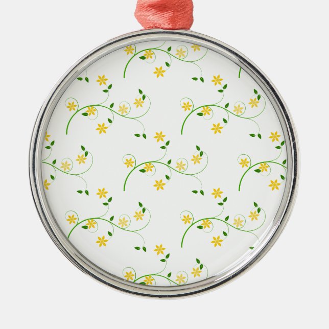 Mjuka och blommor julgransprydnad metall (Framsidan)