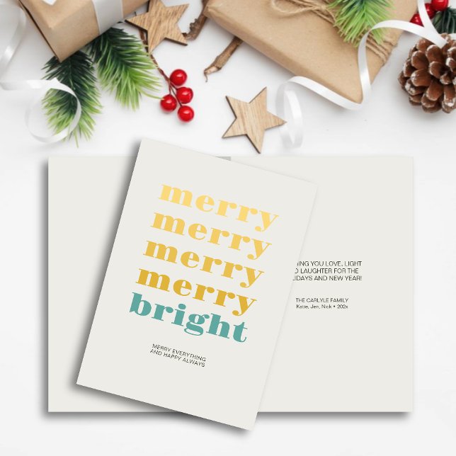 Mjuka och lätta, moderna, minimala blåa jul helgkort (Skapare uppladdad)