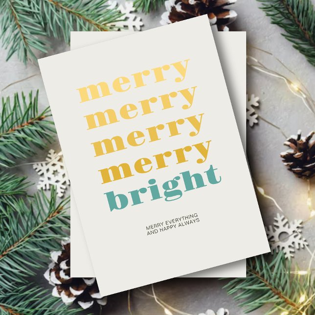 Mjuka och lätta, moderna, minimala blåa jul julkort (Skapare uppladdad)