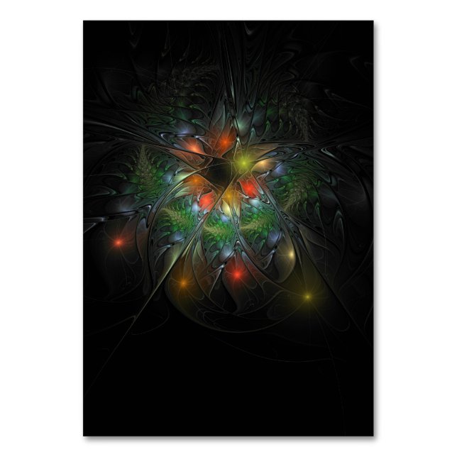 Mjuka och ömma fasansfulla fantasinblommor bordsnummer (Framsidan)