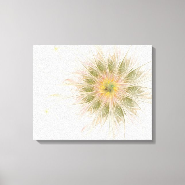 Mjuka och ömma fasansfulla fantasinblommor canvastryck (Framsida)