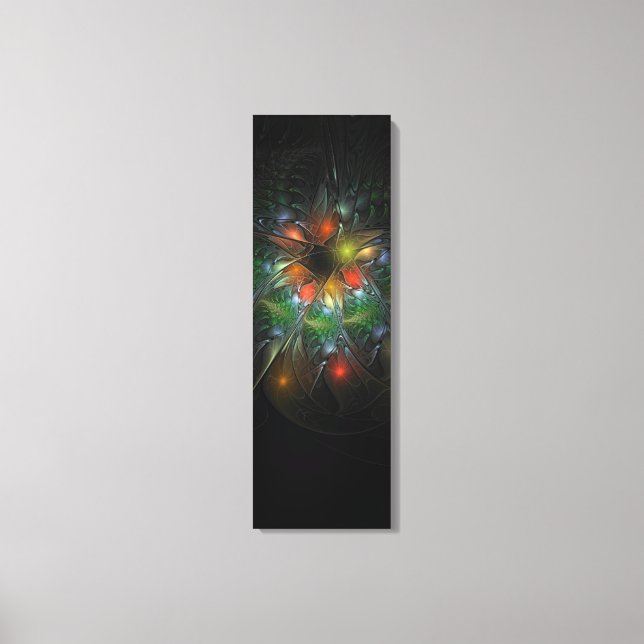Mjuka och ömma fasansfulla fantasinblommor canvastryck (Framsida)