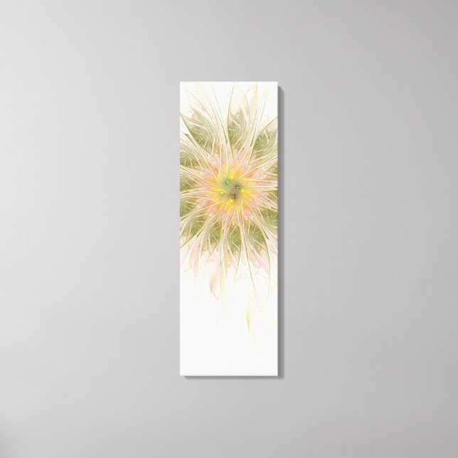 Mjuka och ömma fasansfulla fantasinblommor canvastryck (Framsida)