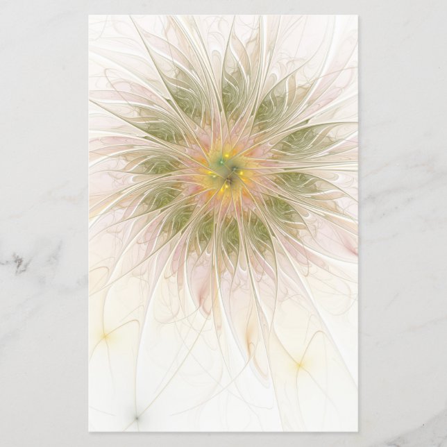 Mjuka och ömma fasansfulla fantasinblommor flygblad (Framsidan)
