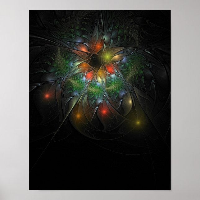 Mjuka och ömma fasansfulla fantasinblommor poster (Framsidan)