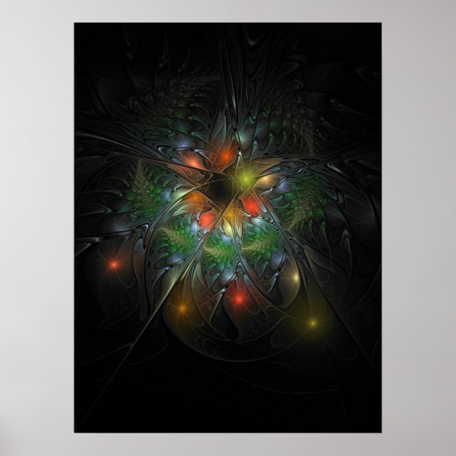 Mjuka och ömma fasansfulla fantasinblommor poster (Framsidan)