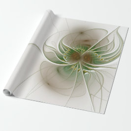 Mjuka och ömma fasansfulla fantasinblommor presentpapper