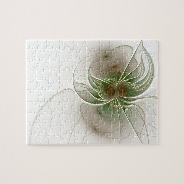 Mjuka och ömma fasansfulla fantasinblommor pussel (Horisontell)