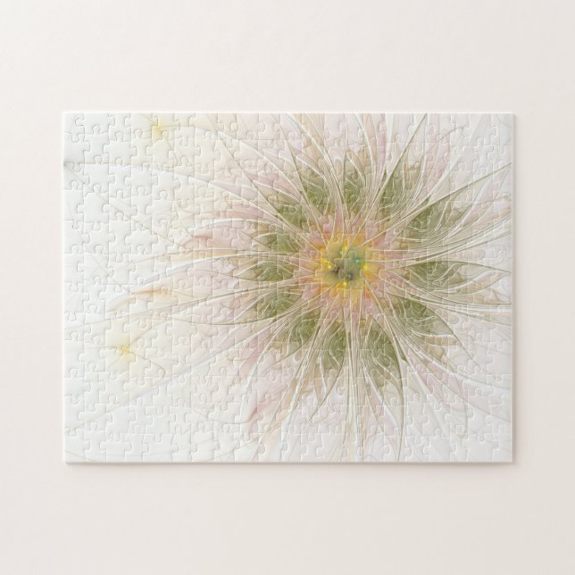 Mjuka och ömma fasansfulla fantasinblommor pussel (Horisontell)