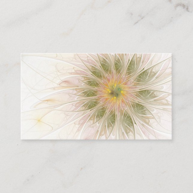 Mjuka och ömma fasansfulla fantasinblommor rabattkort (Framsida)